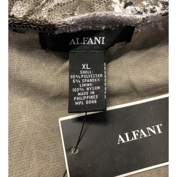 Alfani Women Top Blouse Size XL Extra Large Floral Lace V-Neck Blouse 3/4 New - Picture 10 of 10